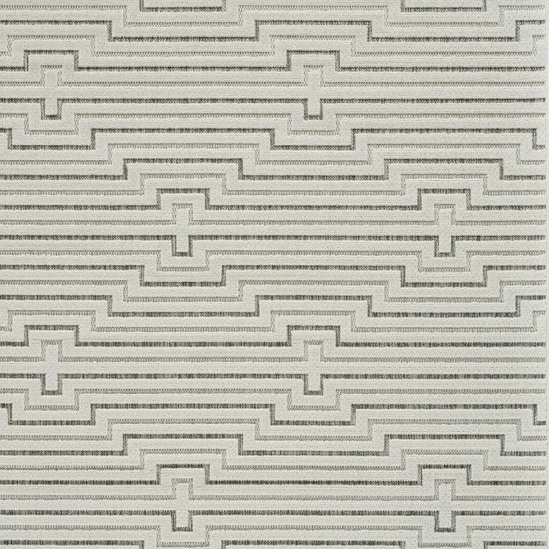 6' X 9' Cream and Beige Geometric Distressed Indoor Outdoor Area Rug Homeroots Outdoor