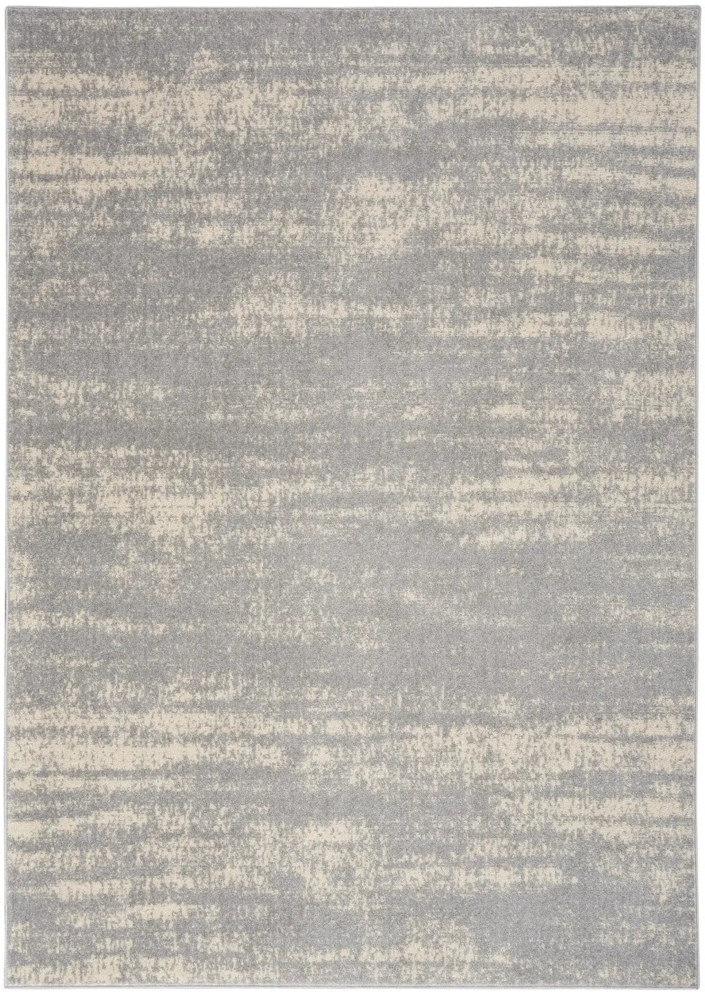 6' X 9' Gray And Beige Abstract Indoor Outdoor Area Rug Homeroots Outdoor