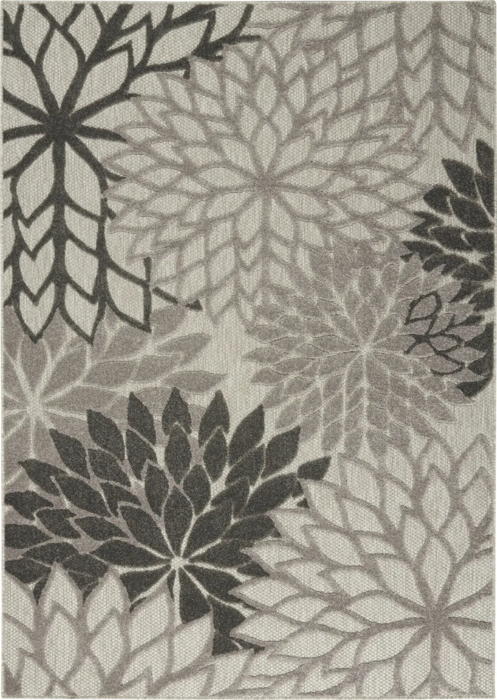 6' X 9' Gray Indoor Outdoor Area Rug - GreatEagleInc
