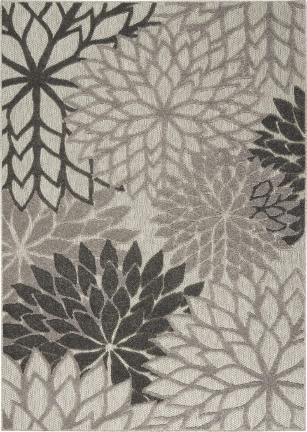 6' X 9' Gray Indoor Outdoor Area Rug - GreatEagleInc