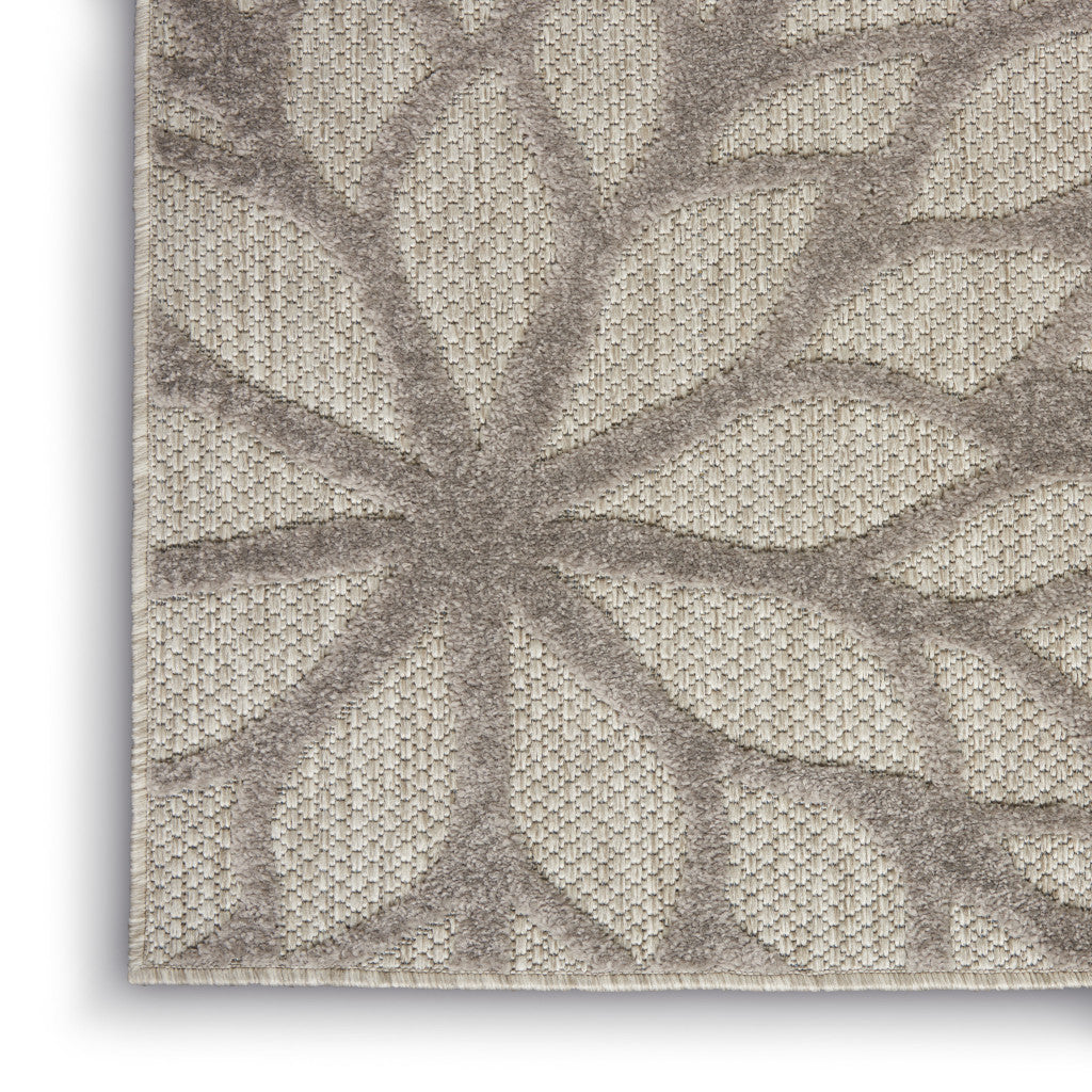 6' X 9' Gray Indoor Outdoor Area Rug - GreatEagleInc
