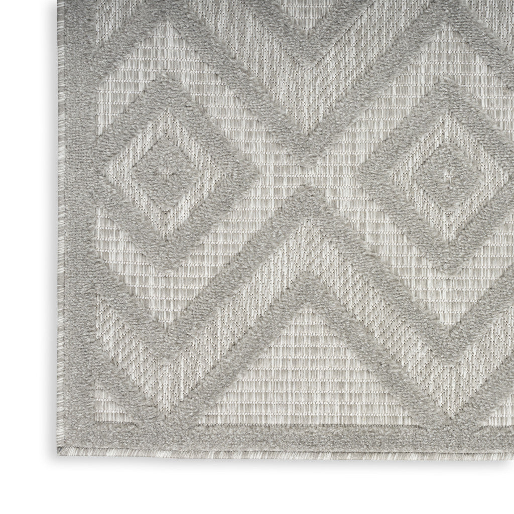 6' X 9' Gray Indoor Outdoor Area Rug - GreatEagleInc