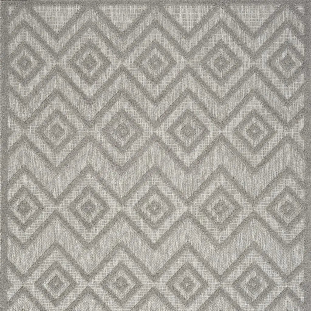 6' X 9' Gray Indoor Outdoor Area Rug - GreatEagleInc