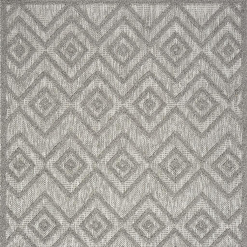 6' X 9' Gray Indoor Outdoor Area Rug - GreatEagleInc