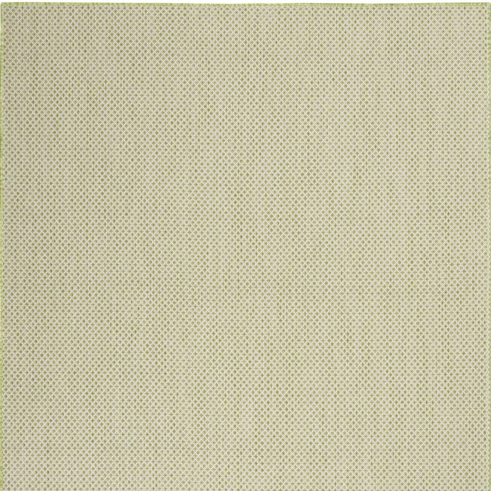 6' X 9' Green Geometric Power Loom Area Rug Homeroots Outdoor