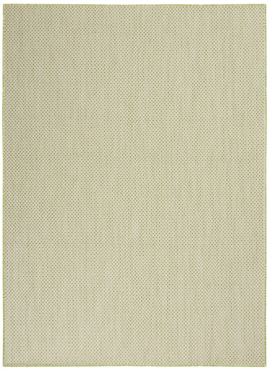 6' X 9' Green Geometric Power Loom Area Rug Homeroots Outdoor