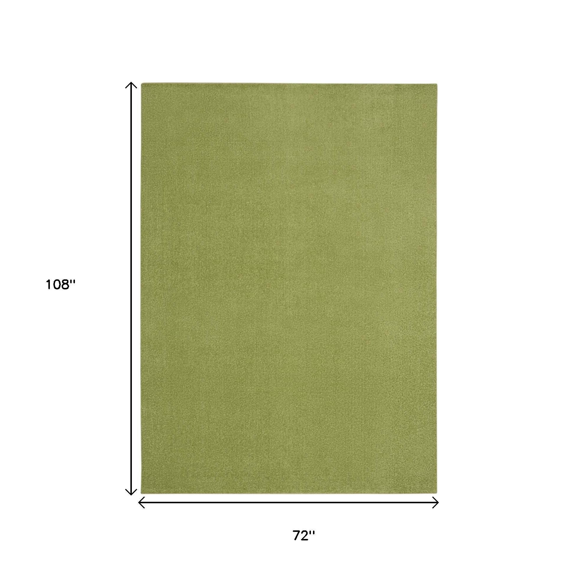 6' X 9' Green Indoor Outdoor Area Rug - GreatEagleInc