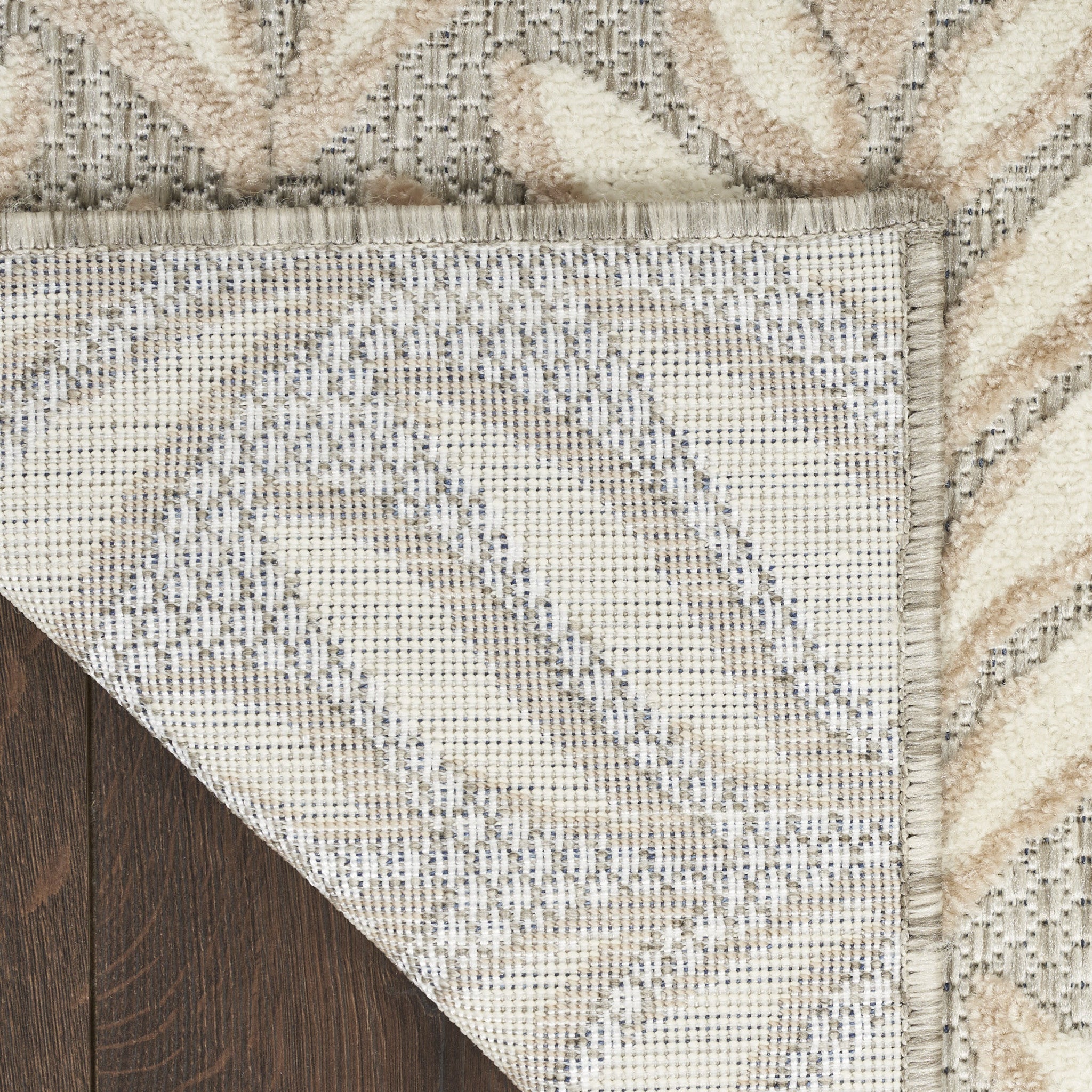6' X 9' Ivory And Grey Floral Stain Resistant Non Skid Area Rug Homeroots Outdoor