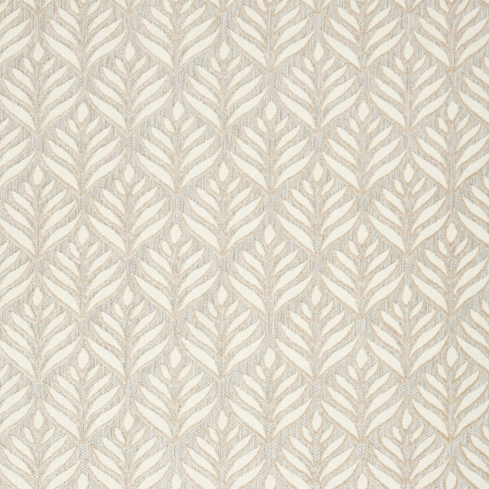 6' X 9' Ivory And Grey Floral Stain Resistant Non Skid Area Rug Homeroots Outdoor