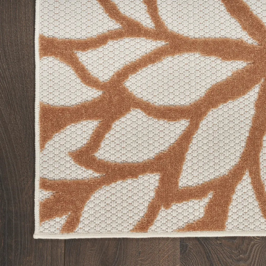 6' X 9' Ivory Green And Blue Indoor Outdoor Area Rug Homeroots Outdoor