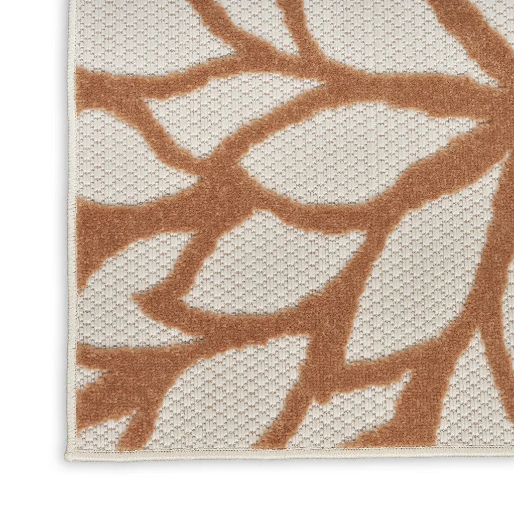 6' X 9' Ivory Green And Blue Indoor Outdoor Area Rug Homeroots Outdoor