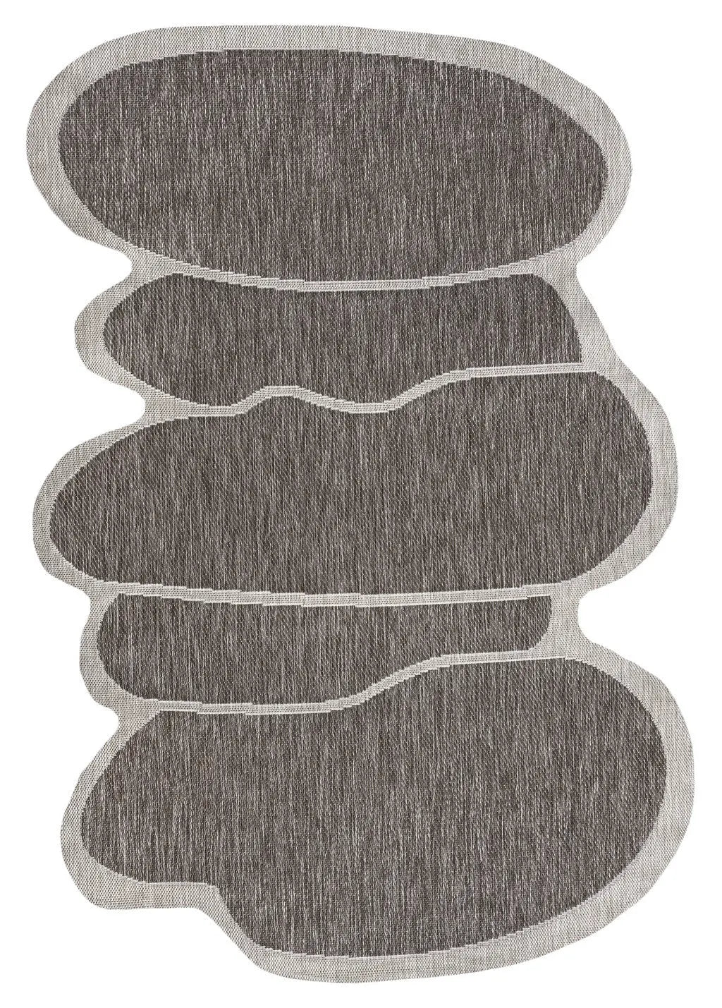 6' X 9' Light Brown And Beige Medallion Indoor Outdoor Area Rug Homeroots Outdoor