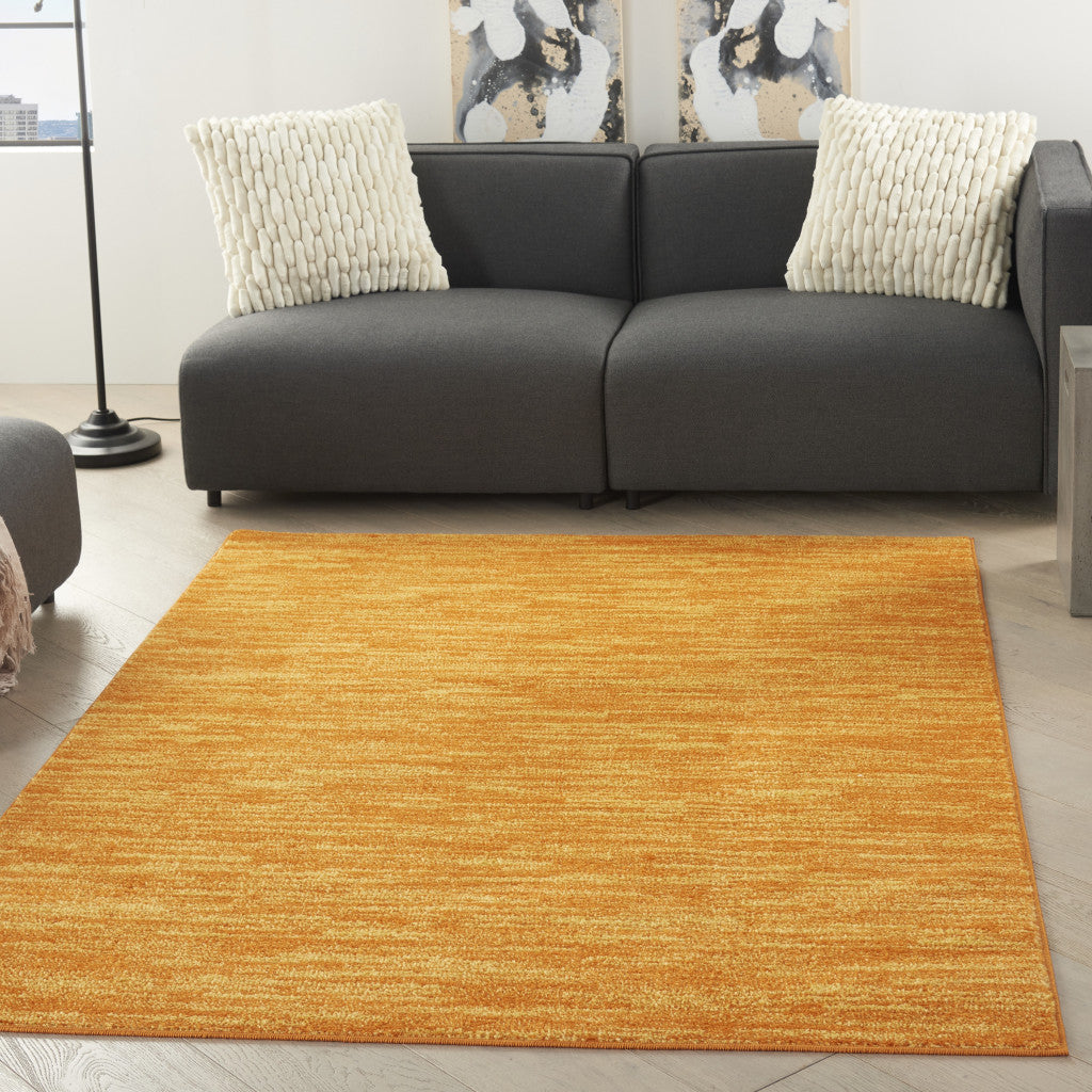 6' X 9' Orange Indoor Outdoor Area Rug - GreatEagleInc