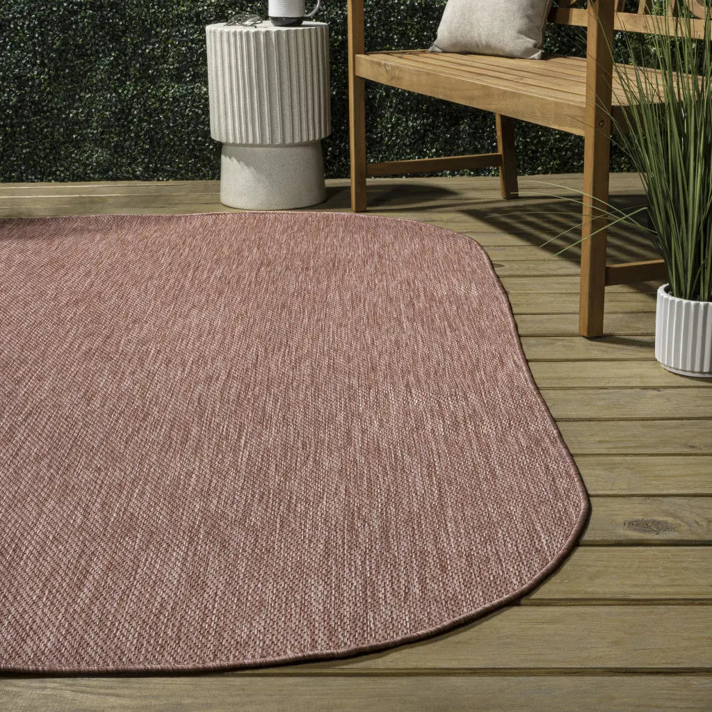 6' X 9' Rose Indoor Outdoor Area Rug Homeroots Outdoor