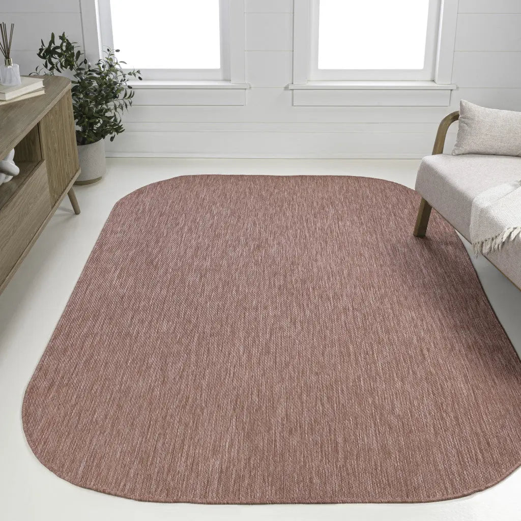 6' X 9' Rose Indoor Outdoor Area Rug Homeroots Outdoor
