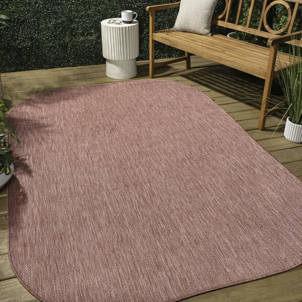 6' X 9' Rose Indoor Outdoor Area Rug Homeroots Outdoor