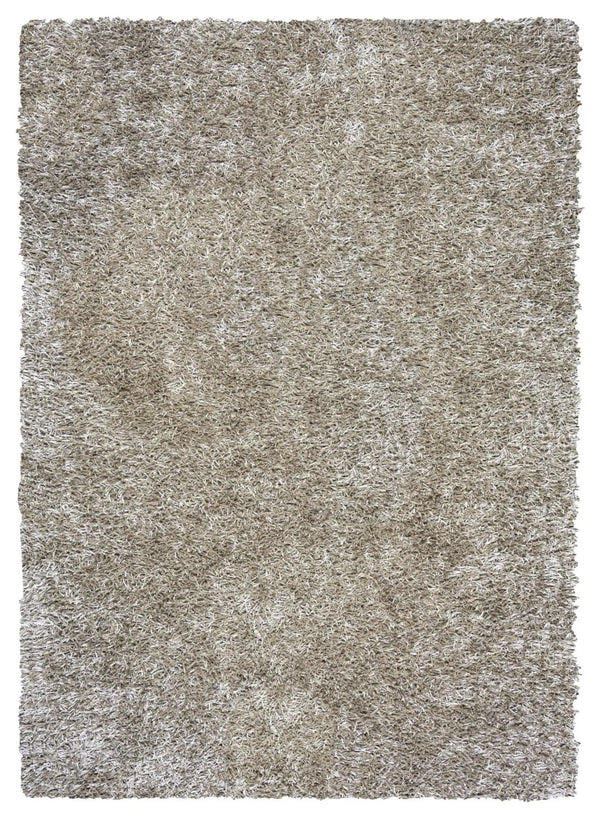 6' X 9' Silver And Gray Shag Hand Tufted Area Rug Homeroots Home Decor