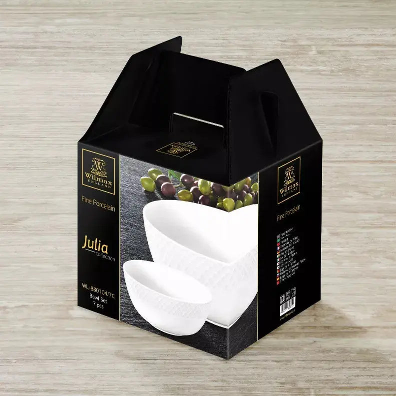 7 PCS BOWL SET: BOWL 8" | 20 CM X 1 PC BOWL 5" | 12 CM X 6 PCS IN GIFT BOX Wilmax