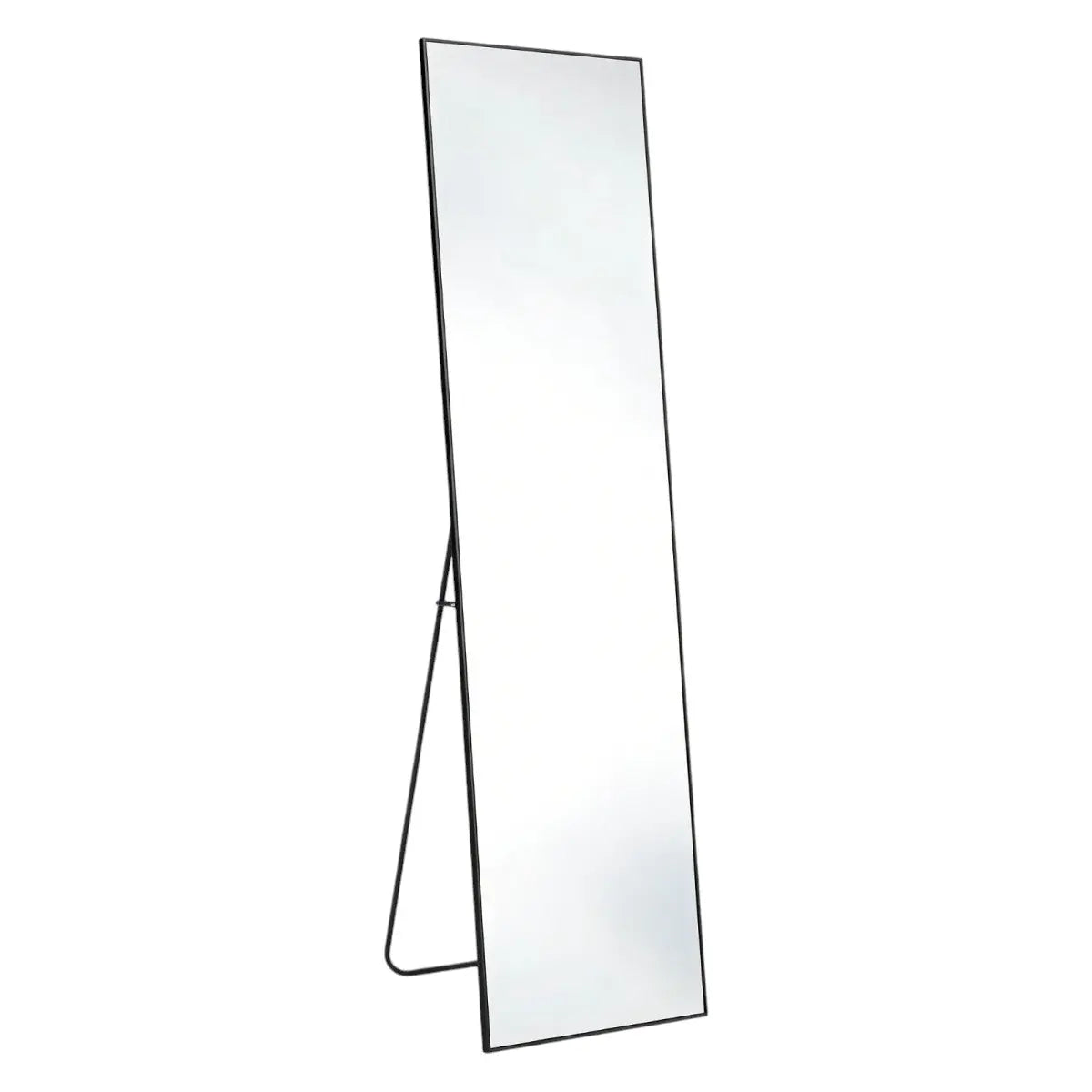 70" Black Aluminum Freestanding And Wall Mounted Framed Full Length Mirror Homeroots Bed & Bath