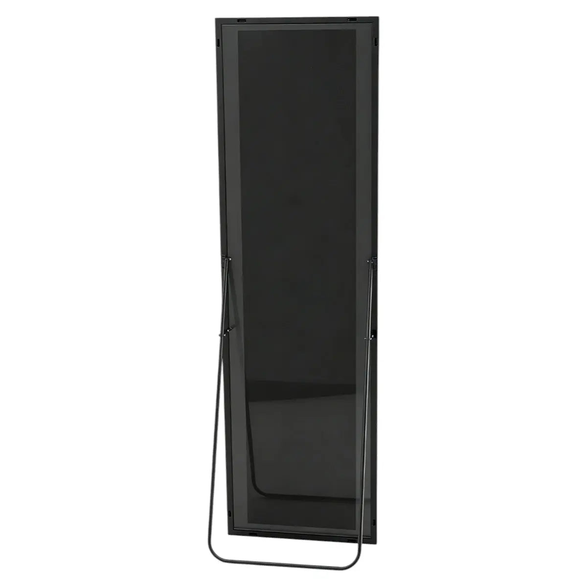 70" Black Aluminum Freestanding And Wall Mounted Framed Full Length Mirror Homeroots Bed & Bath