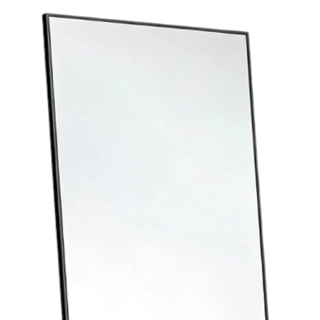 70" Black Aluminum Freestanding And Wall Mounted Framed Full Length Mirror Homeroots Bed & Bath