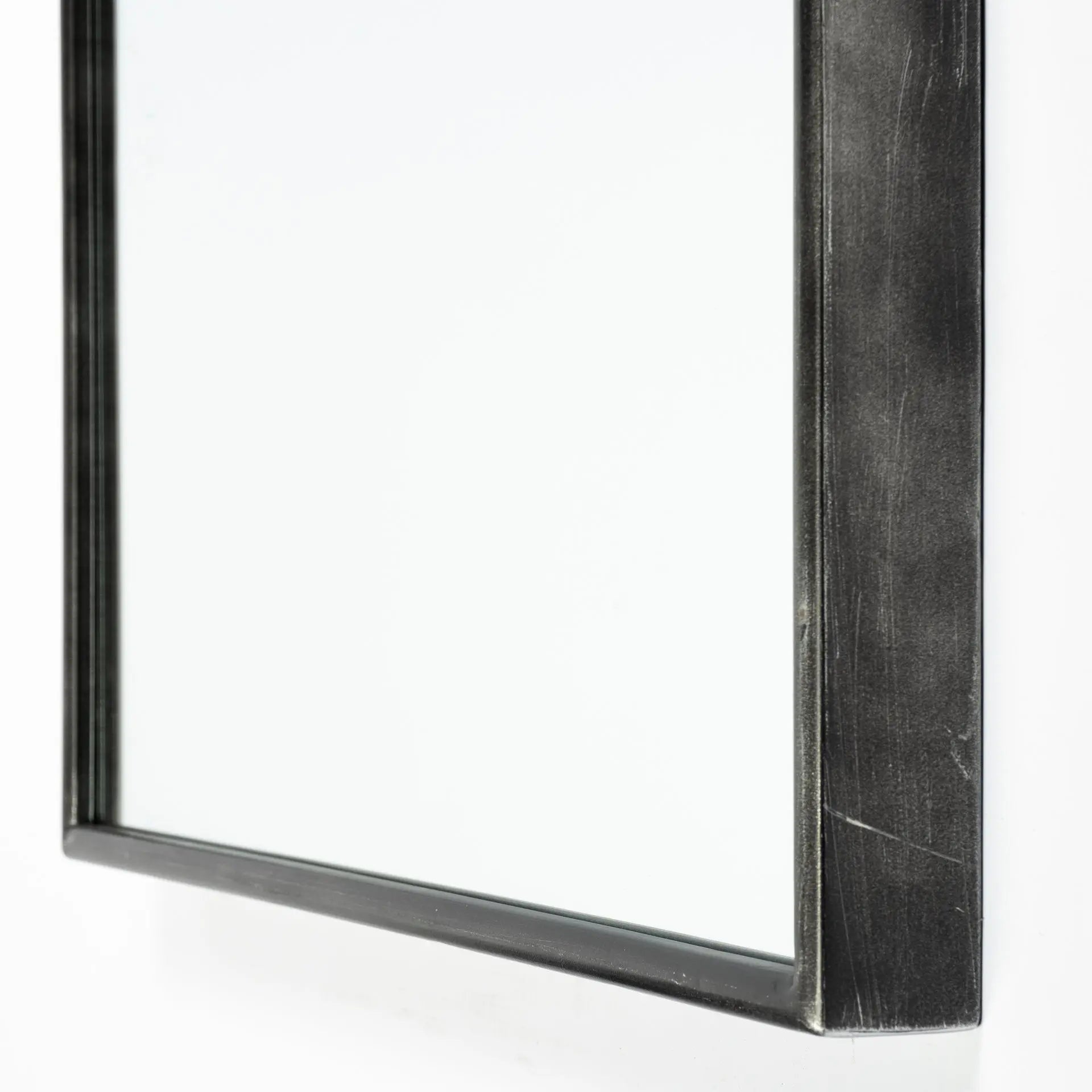 70" Black Metal Arch Framed Full Length Hanging Mirror Homeroots Bed & Bath