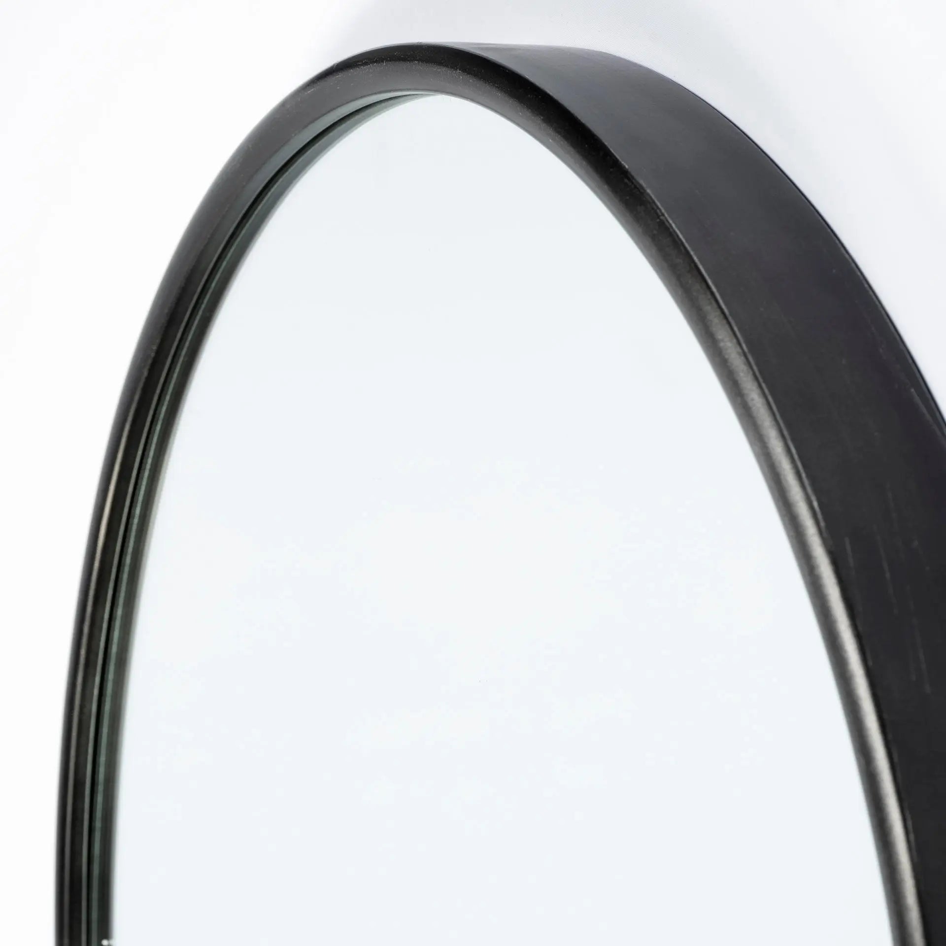 70" Black Metal Arch Framed Full Length Hanging Mirror Homeroots Bed & Bath