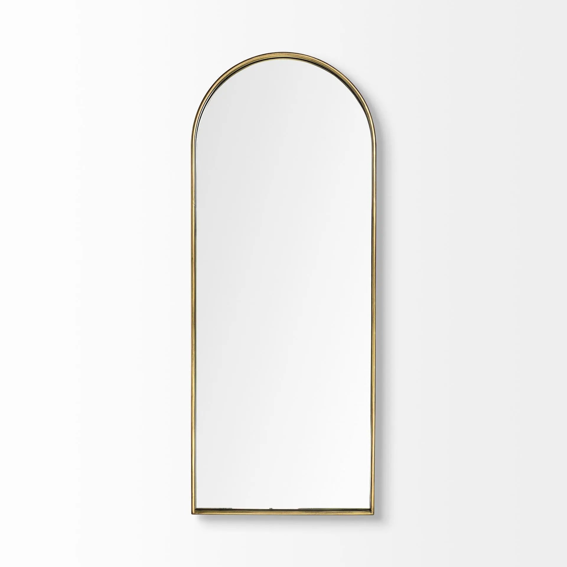70" Gold Arch Metal Framed Accent Mirror Homeroots Bed & Bath