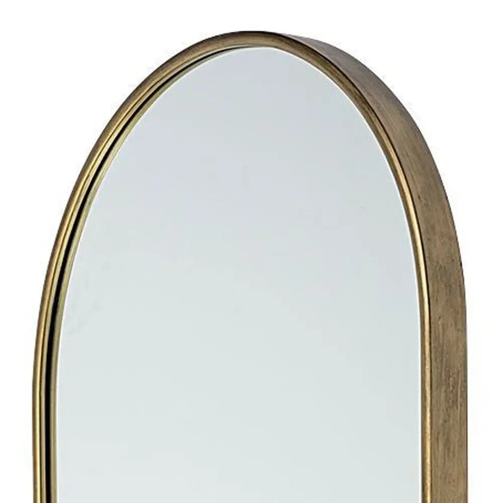 70" Gold Arch Metal Framed Accent Mirror Homeroots Bed & Bath