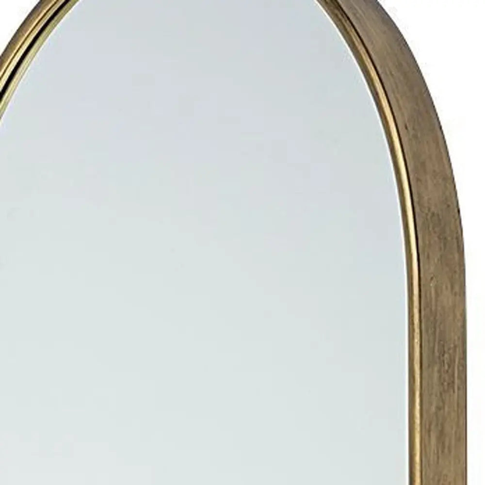 70" Gold Arch Metal Framed Accent Mirror Homeroots Bed & Bath