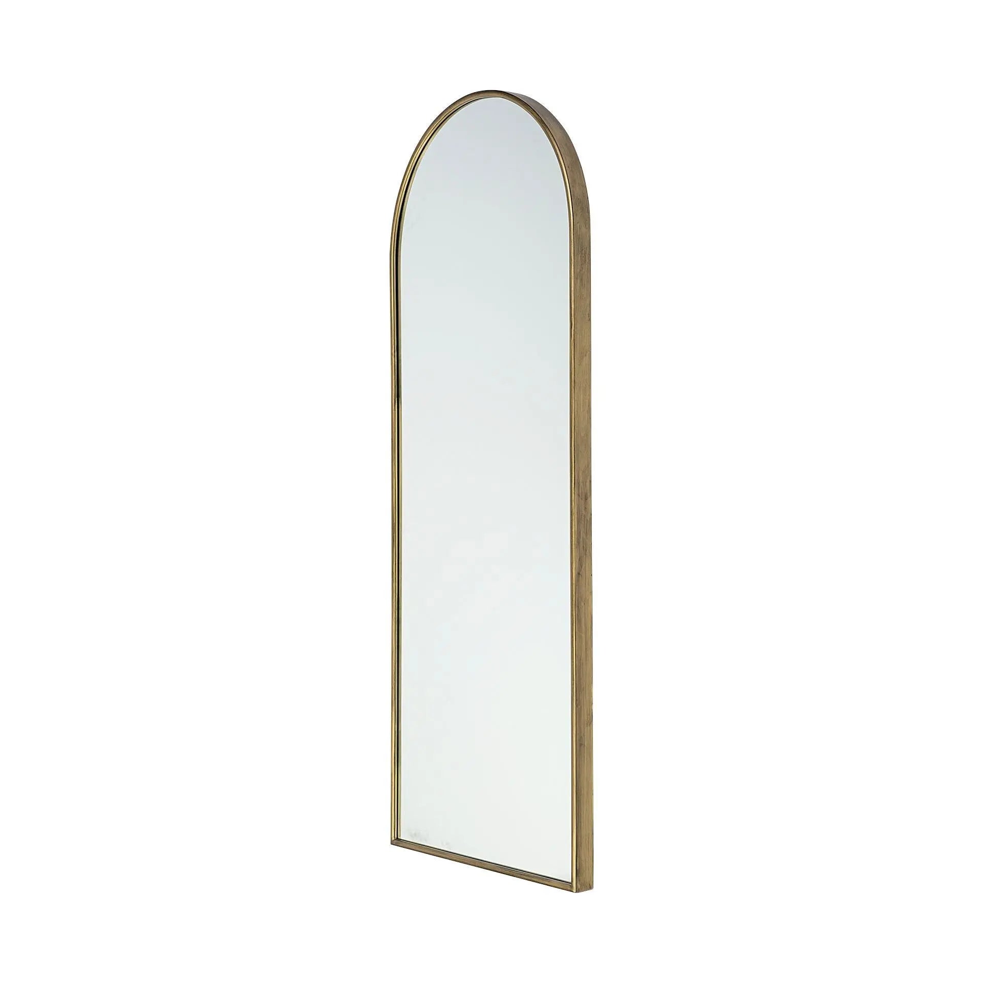 70" Gold Arch Metal Framed Accent Mirror Homeroots Bed & Bath
