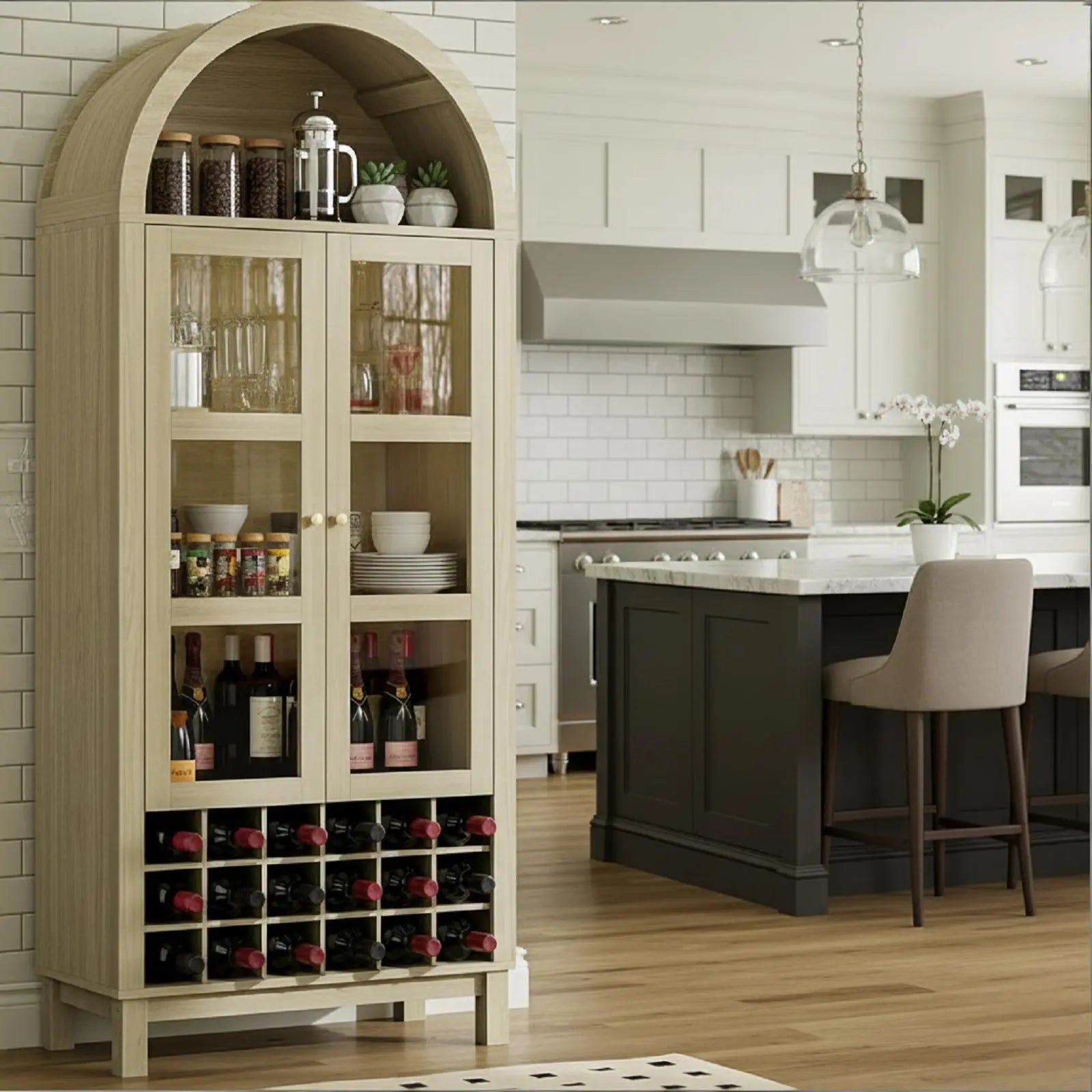 70" White Wood Two Door Pantry Or Storage Closet Homeroots Kitchen & Dining