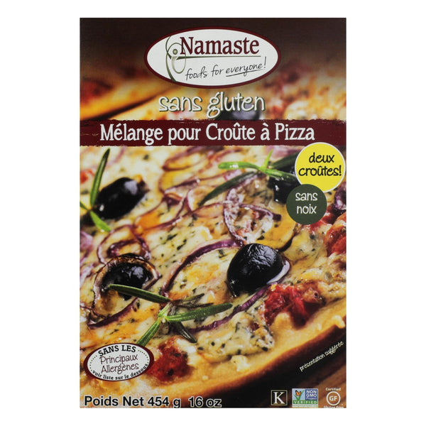 Namaste Foods Gluten Free Pizza Crust - Mix - Case Of 6 - 16 Oz. Namaste Foods