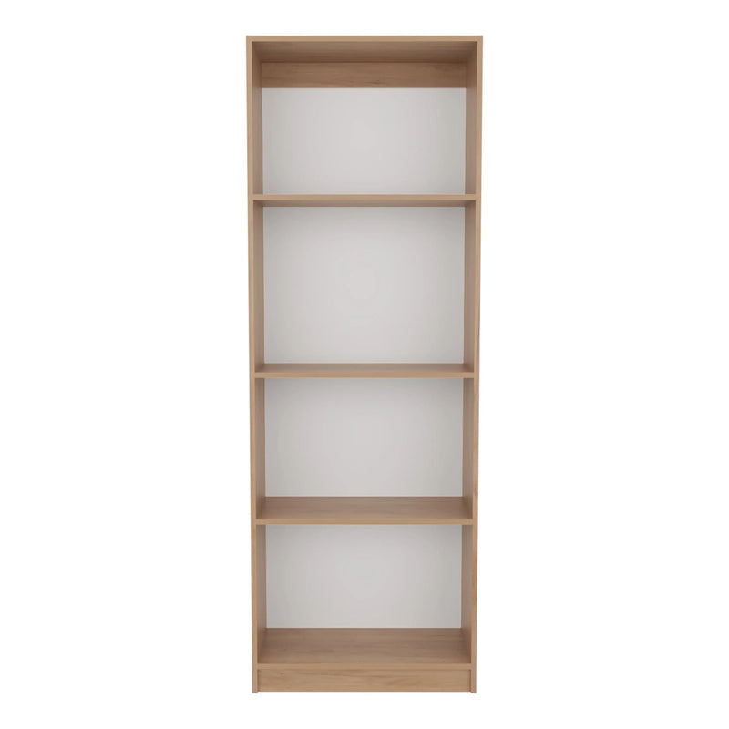 71" Beige Wood Five Tier Bookcase Homeroots Office