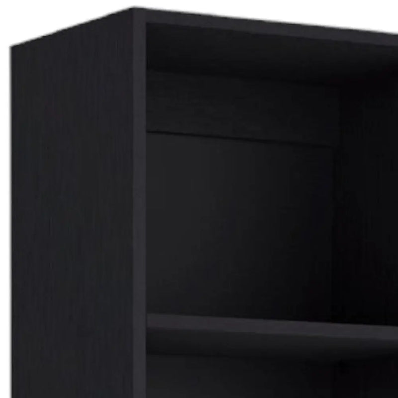 71" Black Five Tier Bookcase - GreatEagleInc
