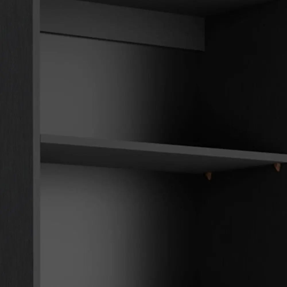71" Black Five Tier Bookcase Homeroots Office