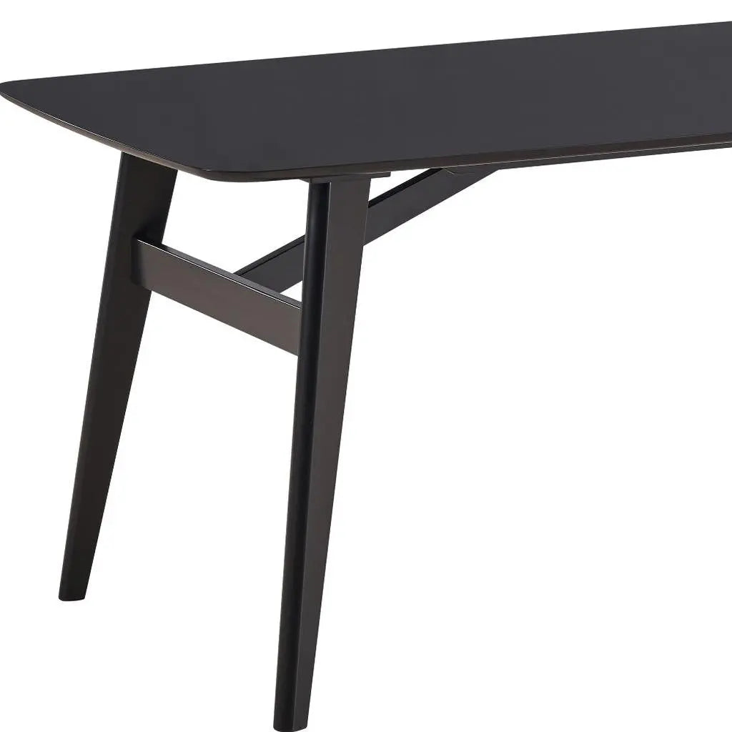 71" Black Wood Dining Table Homeroots Kitchen & Dining