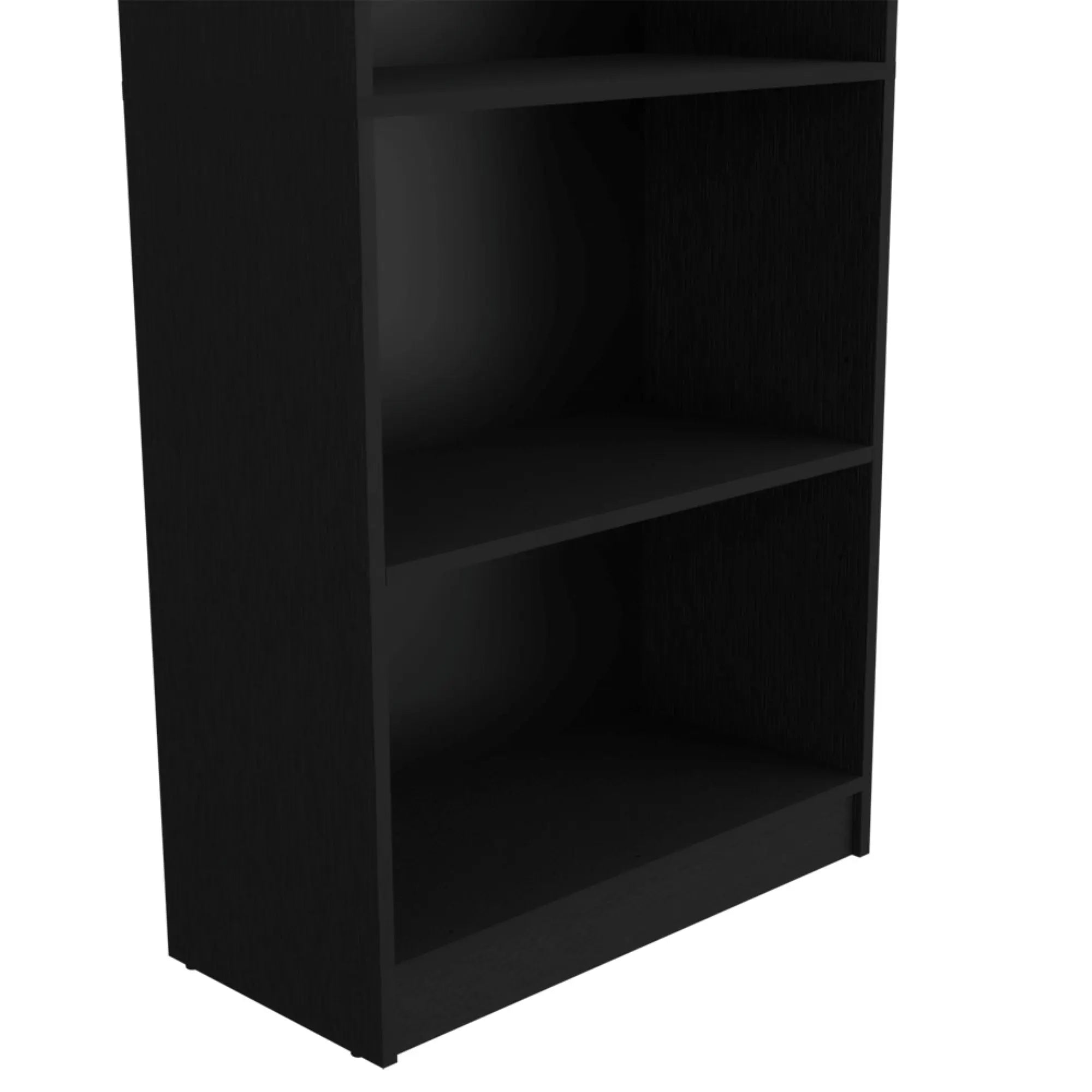 71" Black Wood Five Tier Bookcase Homeroots Office