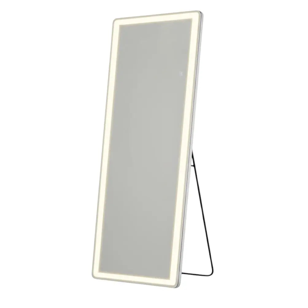 71" Clear Lighted Freestanding and Wall Mount Frameless Full Length Mirror - GreatEagleInc