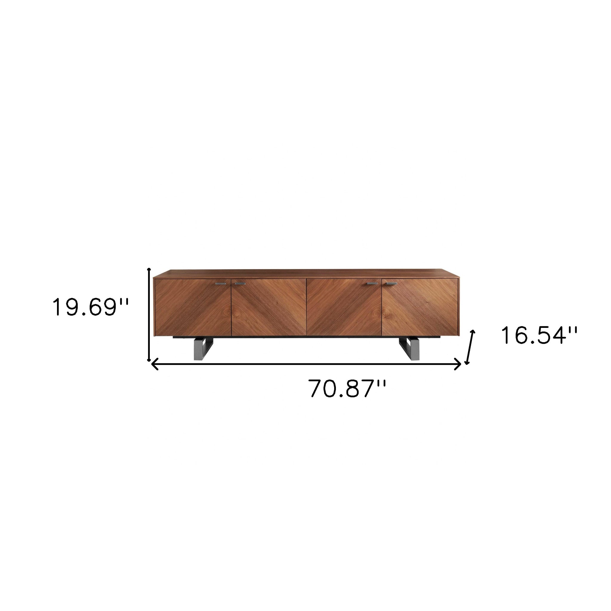 71” Contemporary Media TV Stand - GreatEagleInc
