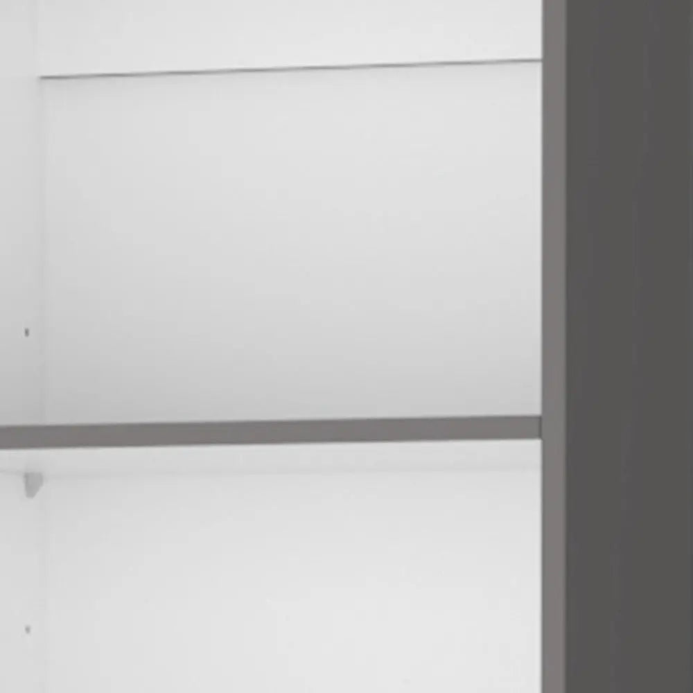 71" Gray And White Wood Five Tier Bookcase Homeroots Office