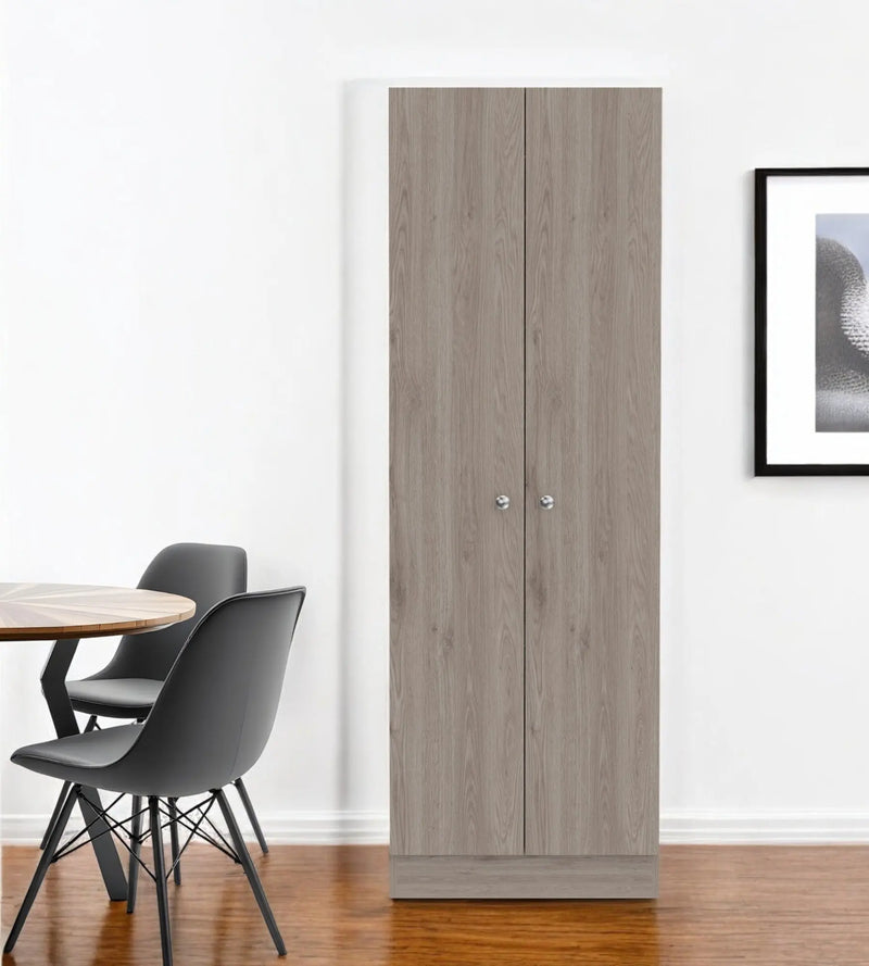 71" Light Gray Wood Pantry Or Storage Closet - GreatEagleInc