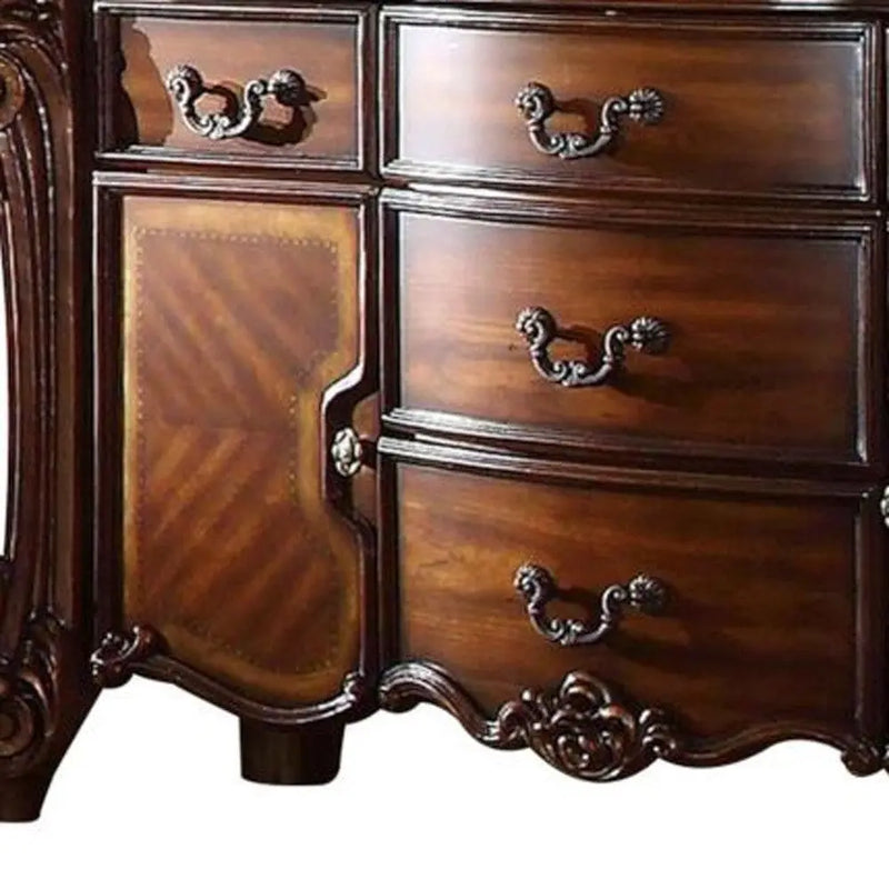 71" Solid Wood Five Drawer Dresser Homeroots Bed & Bath