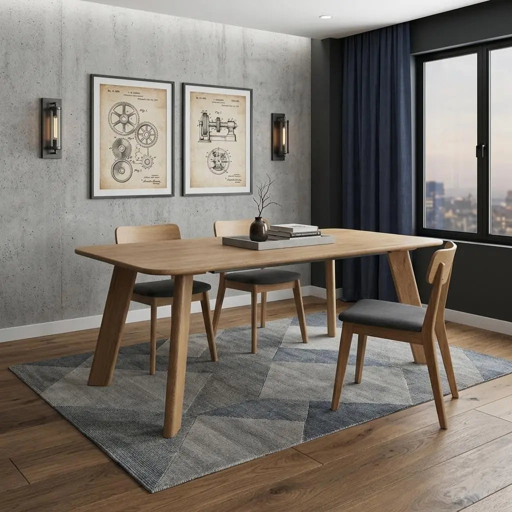 72" Brown Solid Wood Dining Table Homeroots Kitchen & Dining