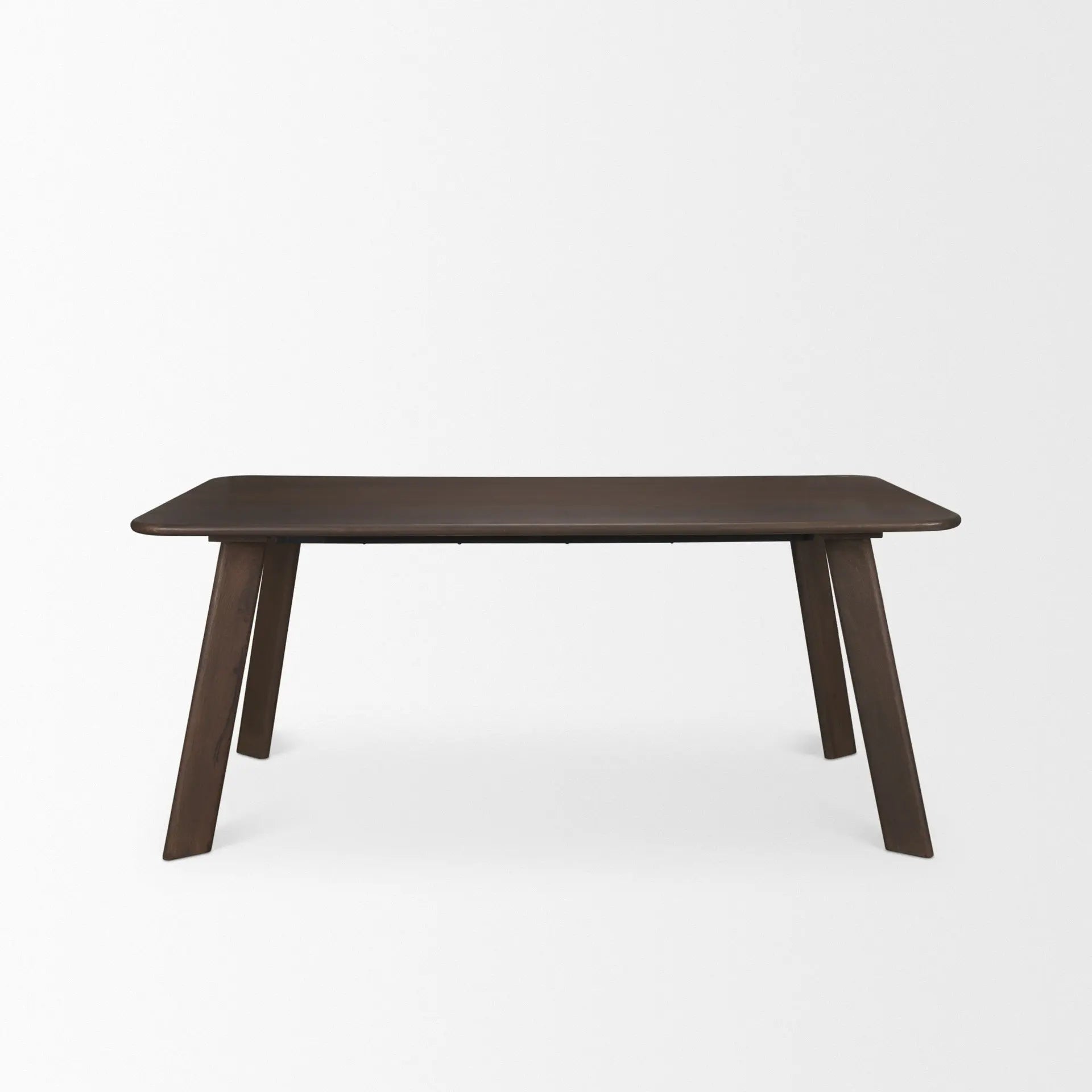 72" Brown Solid Wood Dining Table Homeroots Kitchen & Dining
