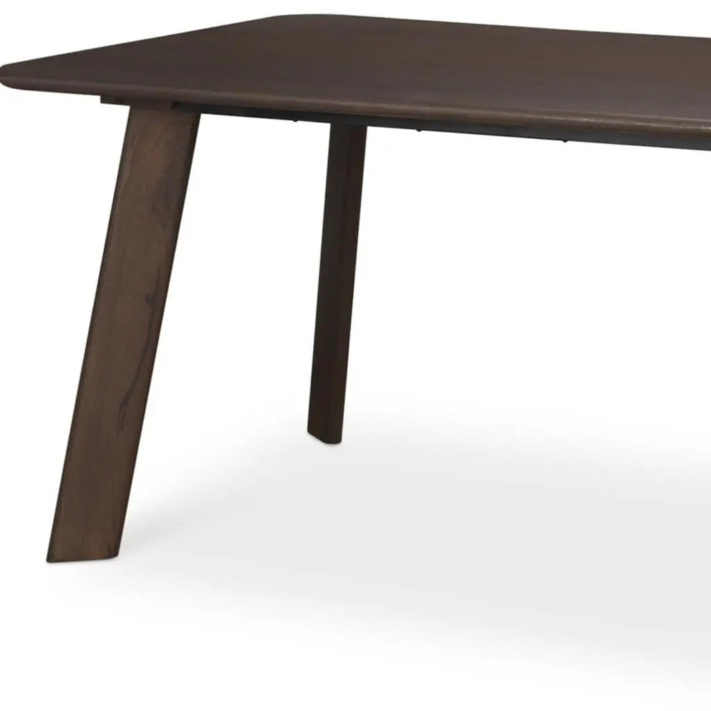 72" Brown Solid Wood Dining Table Homeroots Kitchen & Dining