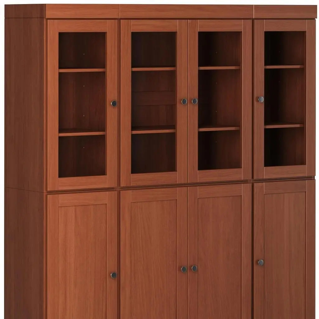 72" Coffee Solid Wood 8 Two Drawer Pantry Or Storage Closet Homeroots Kitchen & Dining