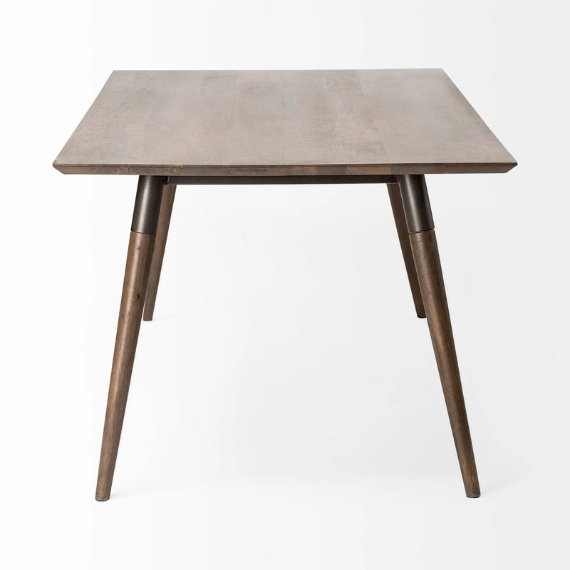 72" Dark Brown Solid Wood Dining Table Homeroots Kitchen & Dining