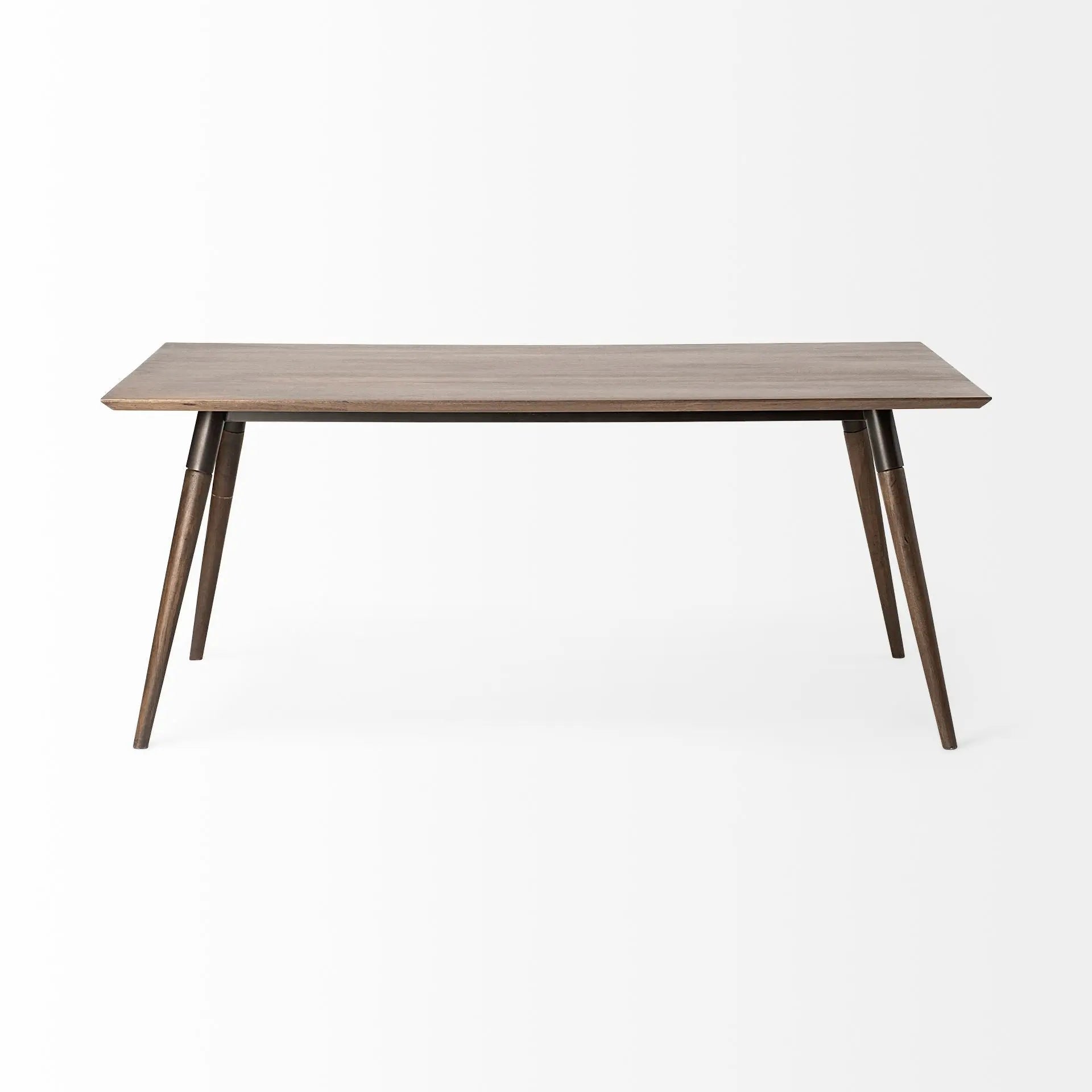 72" Dark Brown Solid Wood Dining Table Homeroots Kitchen & Dining