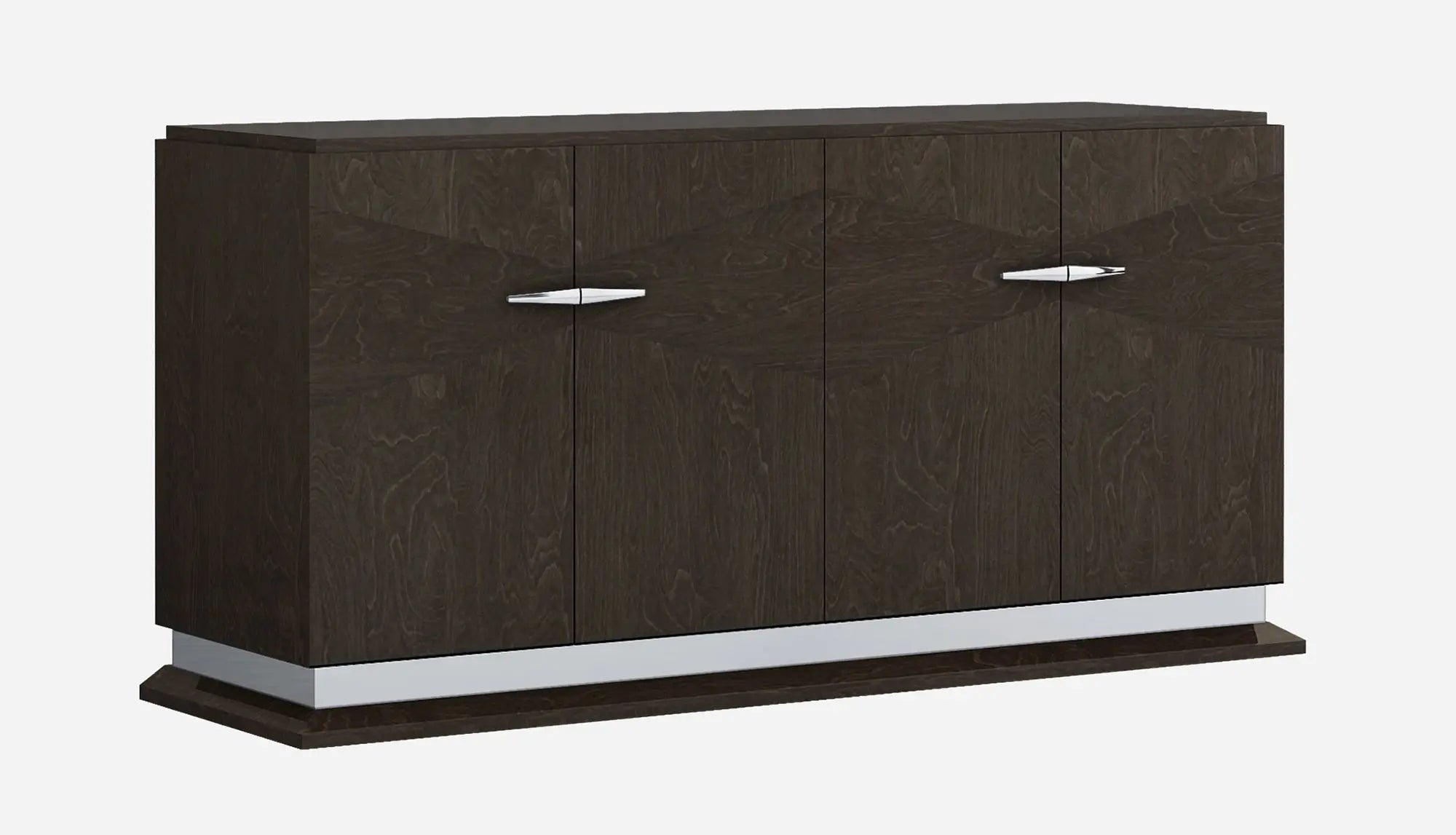 72" Gray Two Drawer Buffet Table Soft Close with Four Doors Homeroots Kitchen & Dining